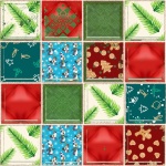 Christmas Quilt Background