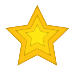 Yellow Layered Star
