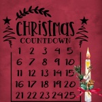 Christmas Countdown Calendar Poster