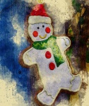 Watercolor Gingerbread Cookie