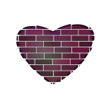 Brick Heart PNG