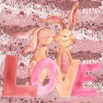 Valentine Love Rabbits