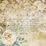 The Lord&039;s Prayer Vintage Floral
