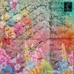 Colorful Floral Grunge Illustration