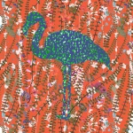Flamingo Wildflower Art