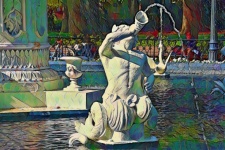 Fountain Statue Squirting Water