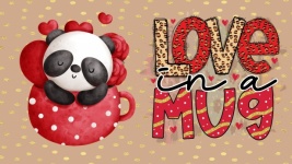 Panda Love In A Mug