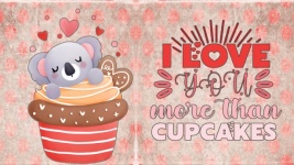 Koala Bear Cupcake Valentine