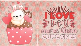 Rabbit Cupcake Valentine