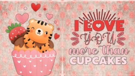 Tiger Cupcake Valentine