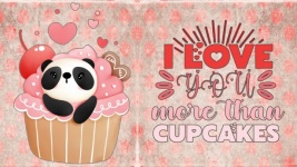 Panda Cupcake Valentine