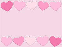 Pink Hearts Frame