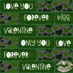 Valentine Brick Sentiments