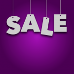Purple Sale Sign