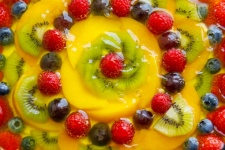 Jelly Fruit Sponge Cake