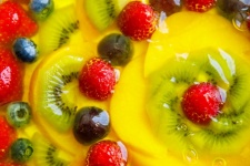 Jelly Fruit Sponge Cake