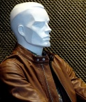 Mannequinn Wearing Leather Jacket