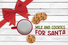 Milk And Cookies Background