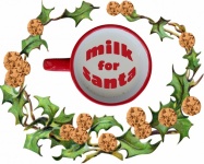 Milk And Cookies Wreath Christmas