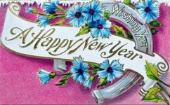 New Year Vintage Postcard