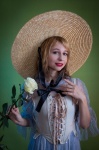 Portrait, Hat, Provence, Summer