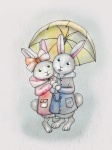 Rabbit, Couple, Love, Together