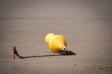 Beach, Yellow Buoy