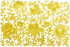 Victorian Floral Pattern Yellow