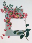 Vintage Flowers Label Frame