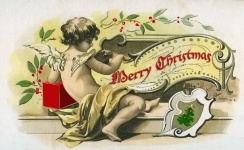 Vintage Christmas Postcard Angel