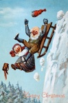 Vintage Christmas Postcard Humor