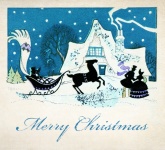 Vintage Christmas Postcard Art