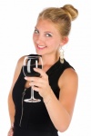 Woman With A Glass Of Wine