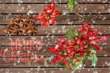 Wooden Christmas Background