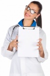 Young Doctor With A Clipboard