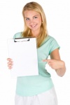 Young Nurse With A Clipboard
