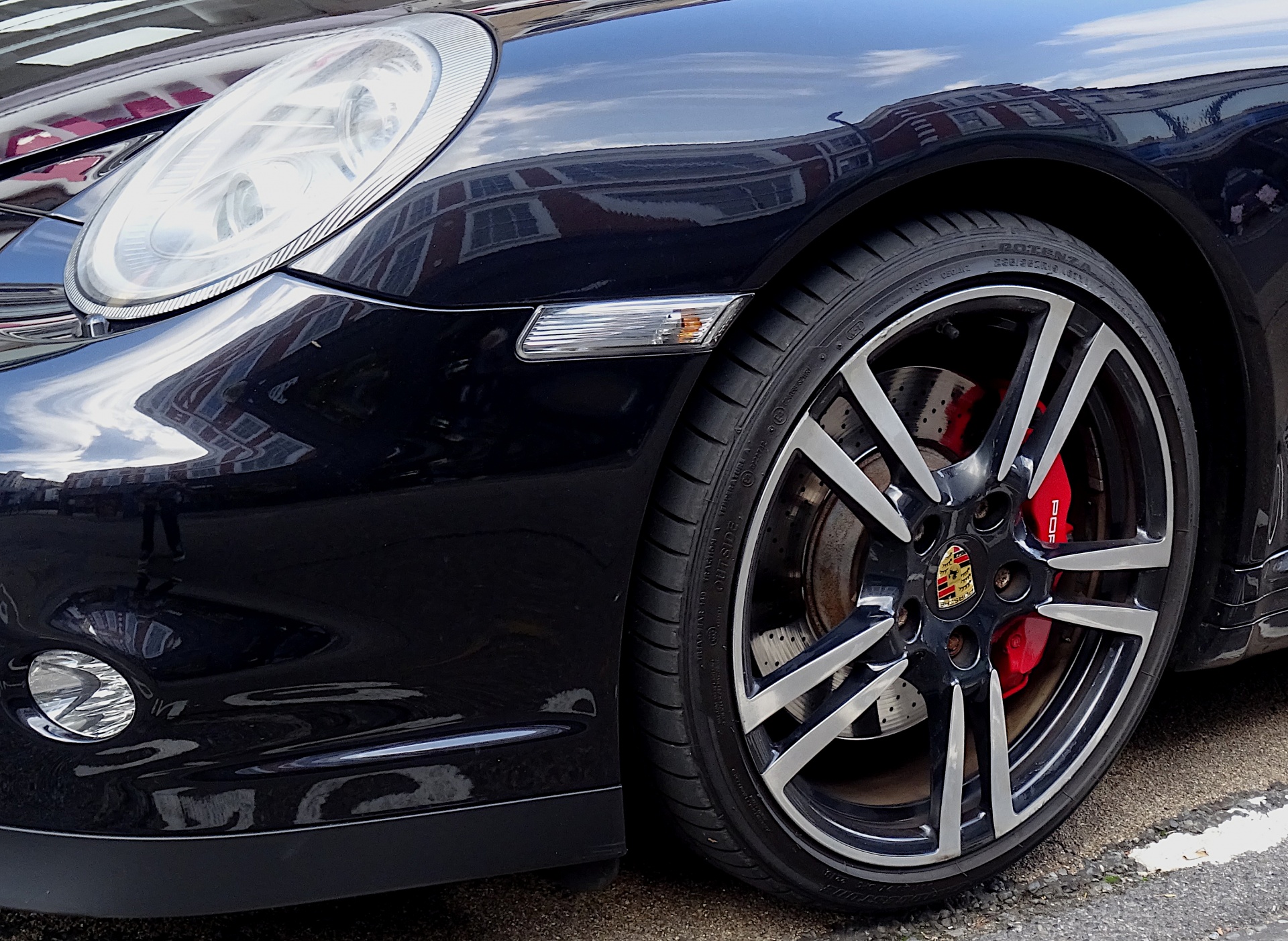 Convertible Porsche Car Front Wheel