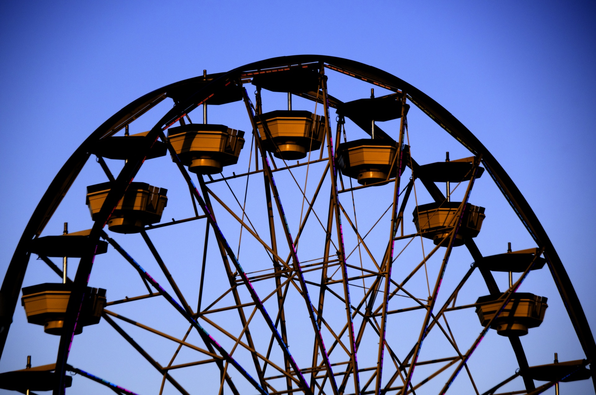 Ferris Wheel In Evening