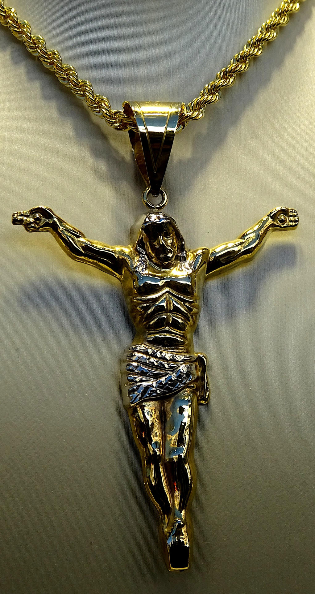 Golden Crucifix Pendant