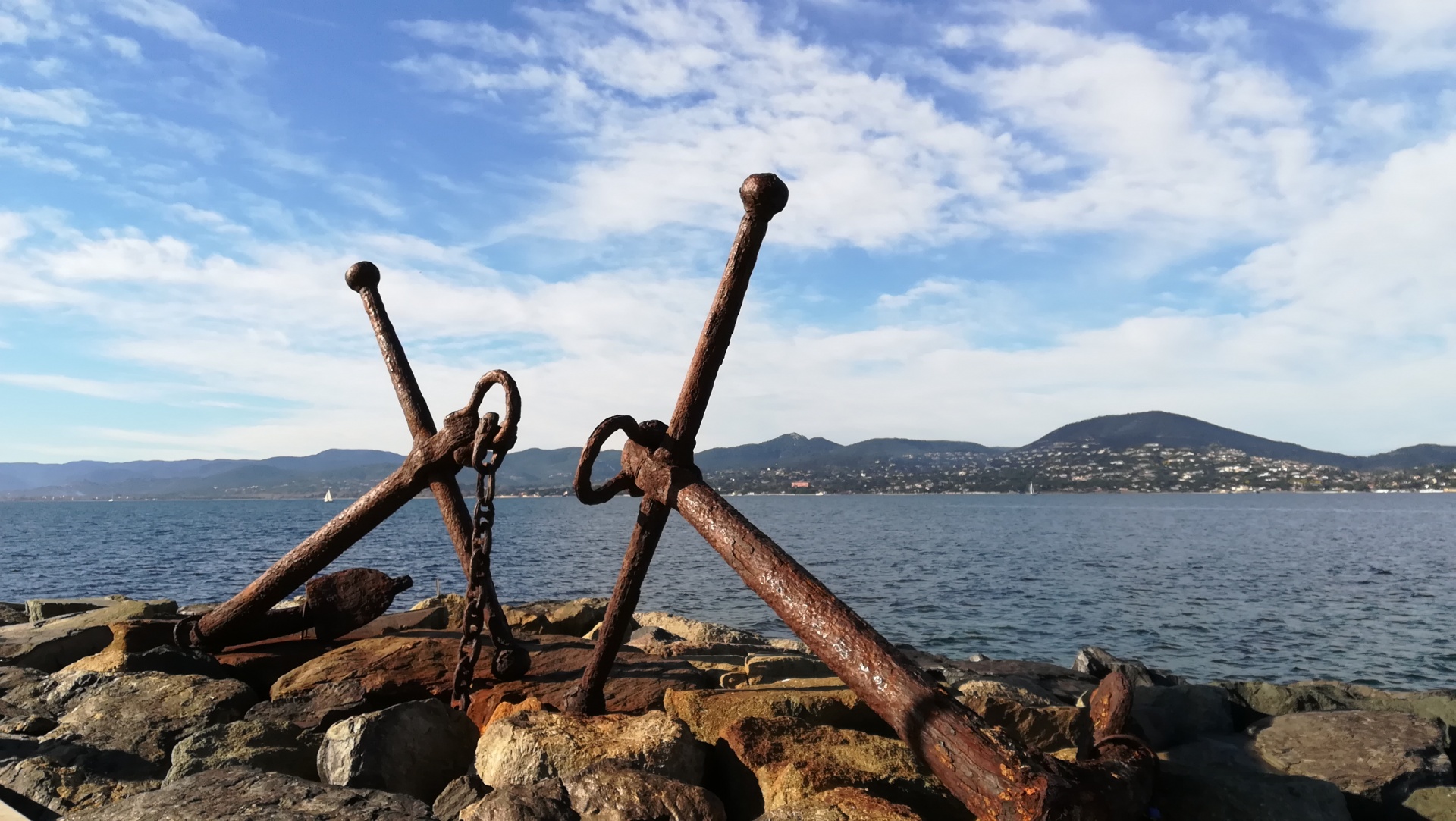 Old boat anchors Gulf of Saint-Tropez