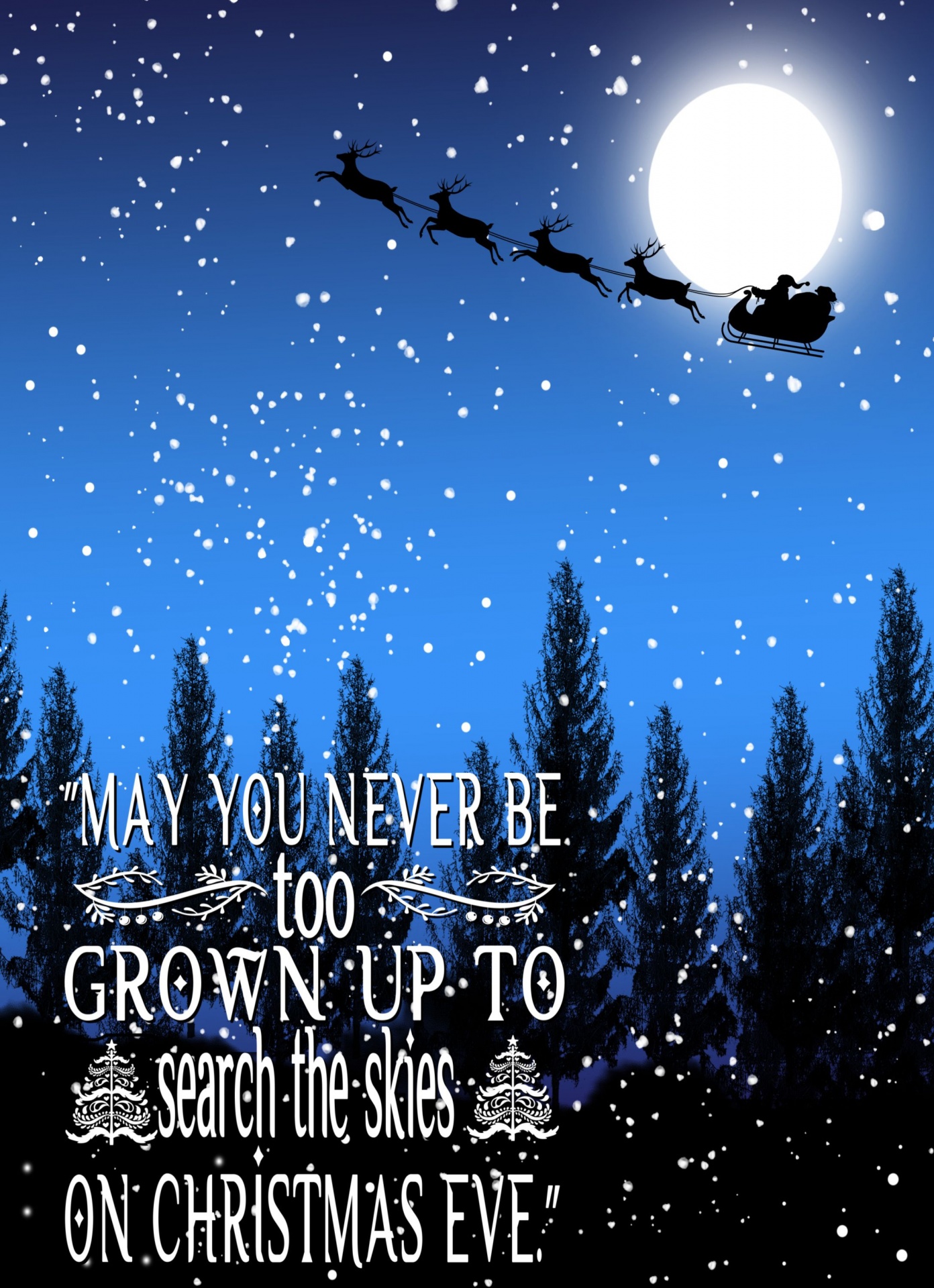 Christmas Eve Quote Poster