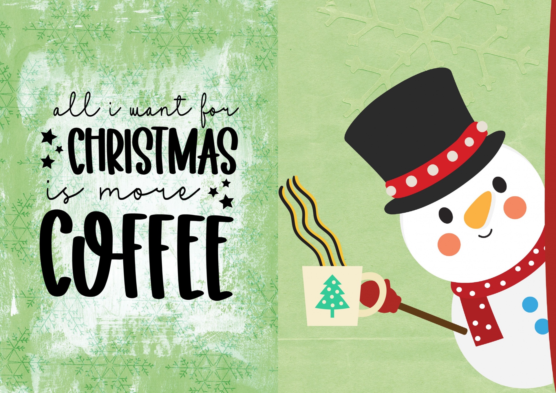Christmas Coffee Snowman