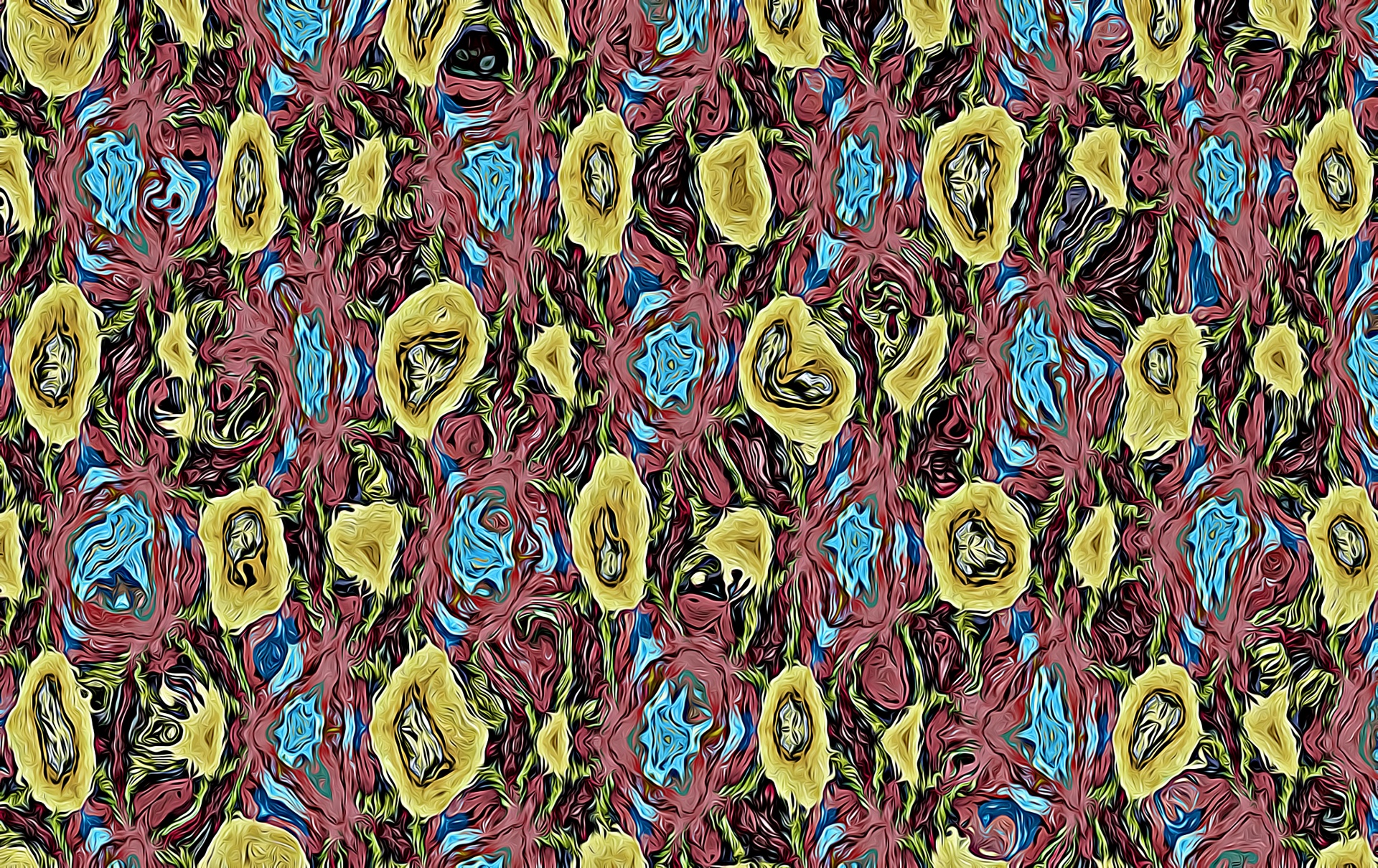 Abstract Floral Paper