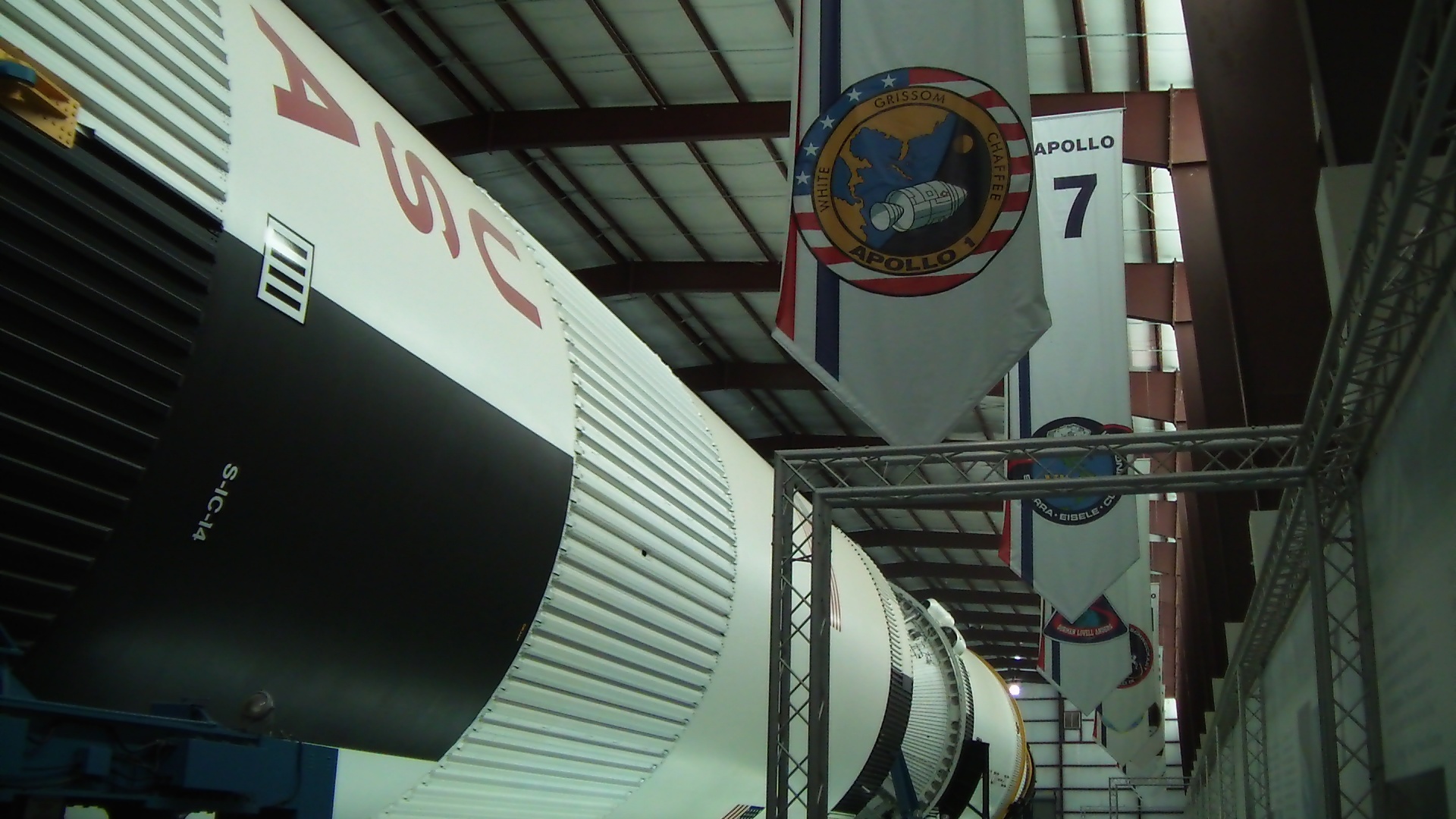 Saturn V Rocket With Apollo Flags 2