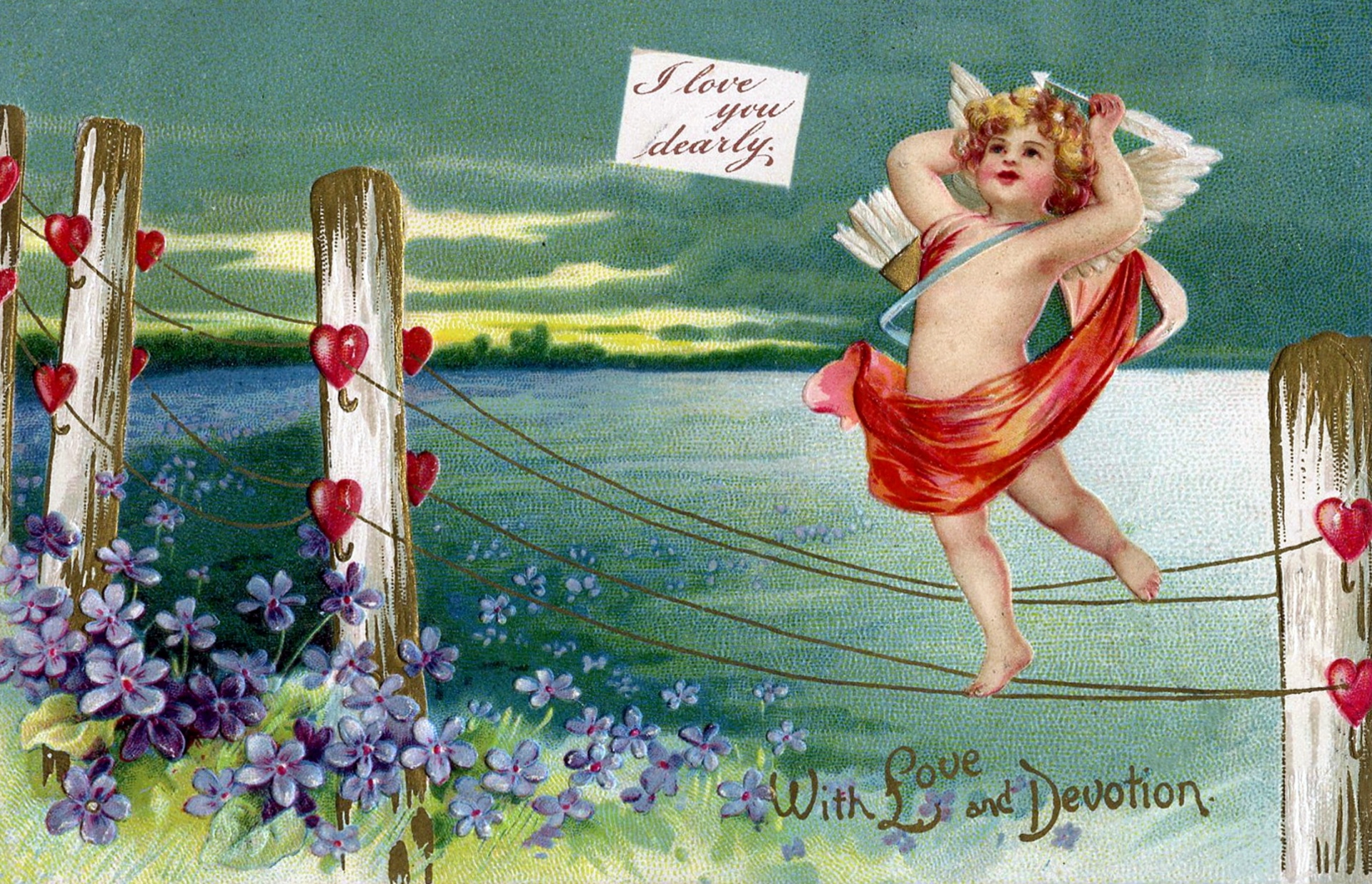 Valentine’s Day Vintage Postcard