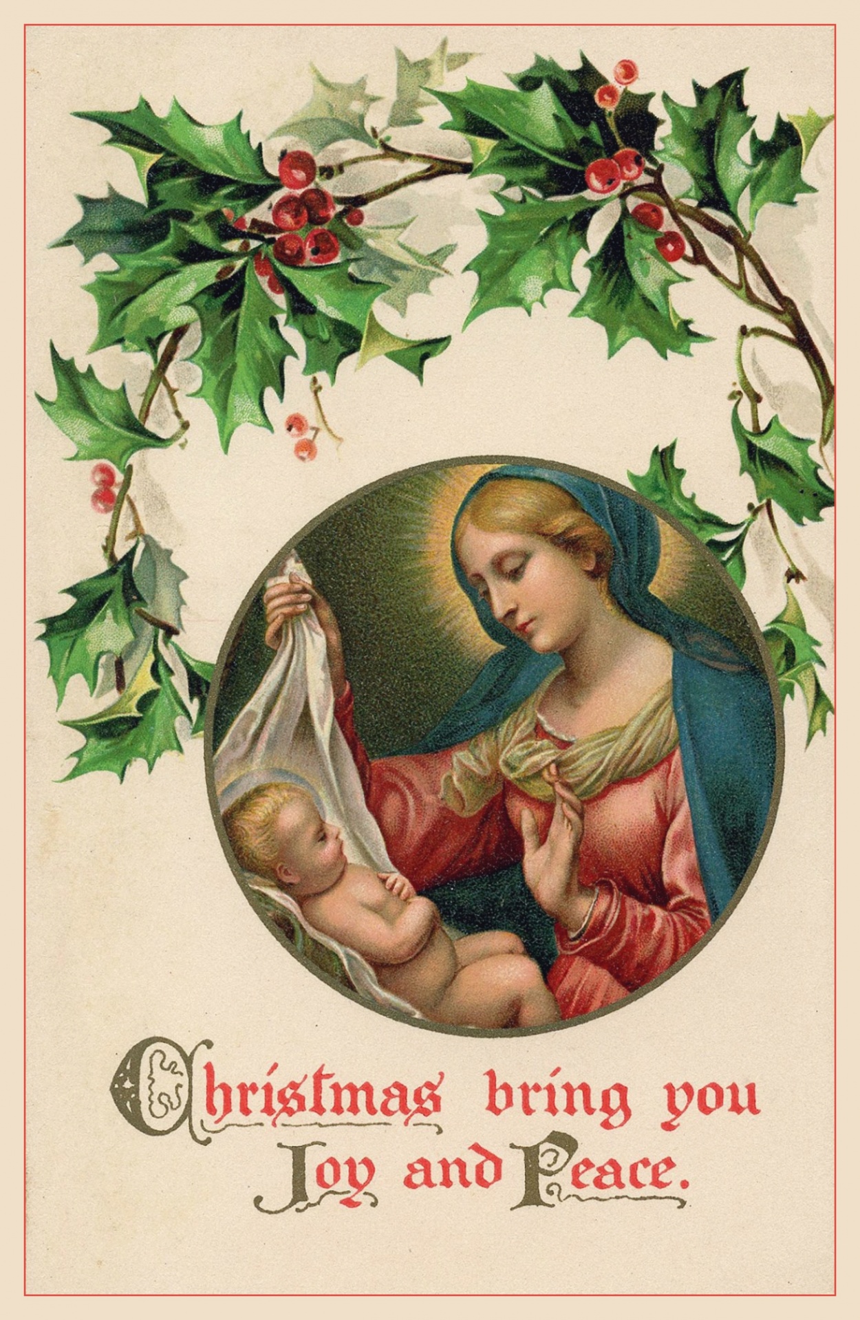 Vintage Christmas Jesus Mary