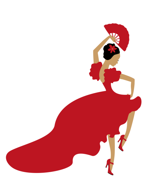 ClipArt di ballerina di flamenco Immagine gratis - Public Domain Pictures