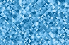 Abstract Blue Triangle With Lines
