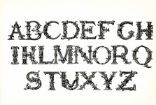 Letters Alphabet Vintage Old
