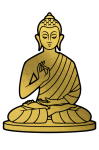 Buddha, Cut Out, Silhouette